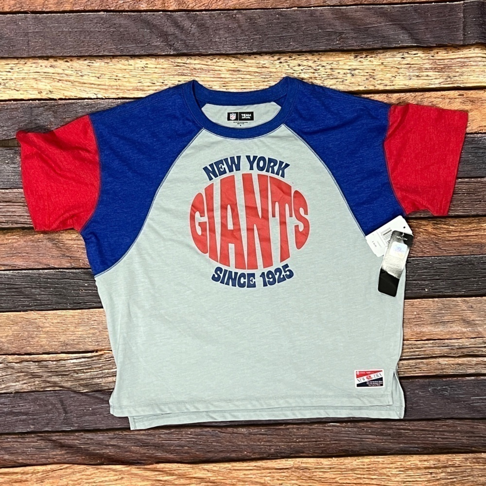 New York Giants NFL Football New Womens Sports Short Sleeve Tshirt